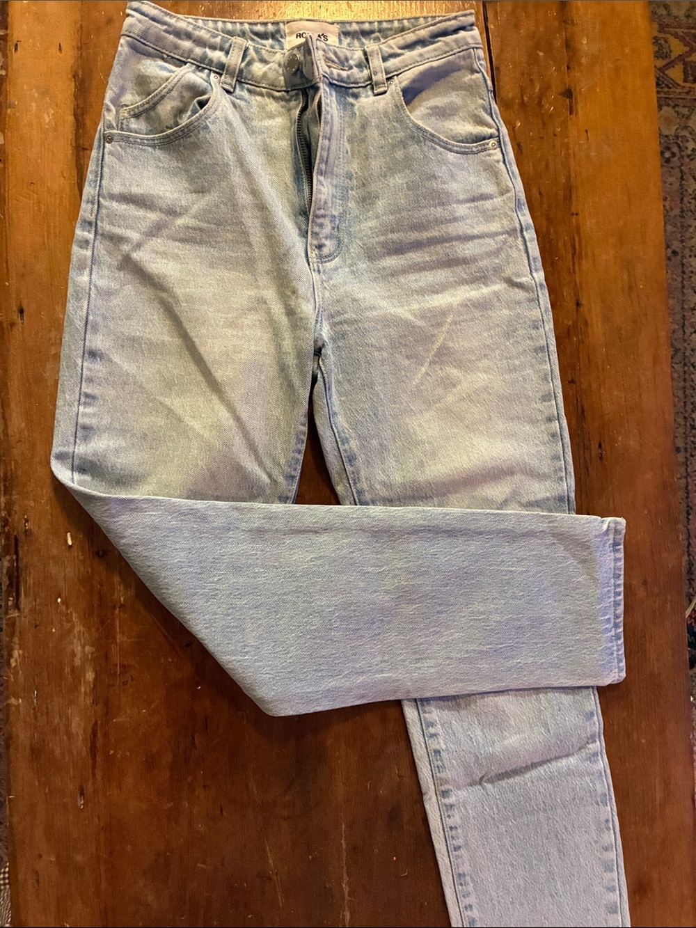 ROLLA’s  Dusters High Rise Slim Jeans Size 26 Light Acid Wash